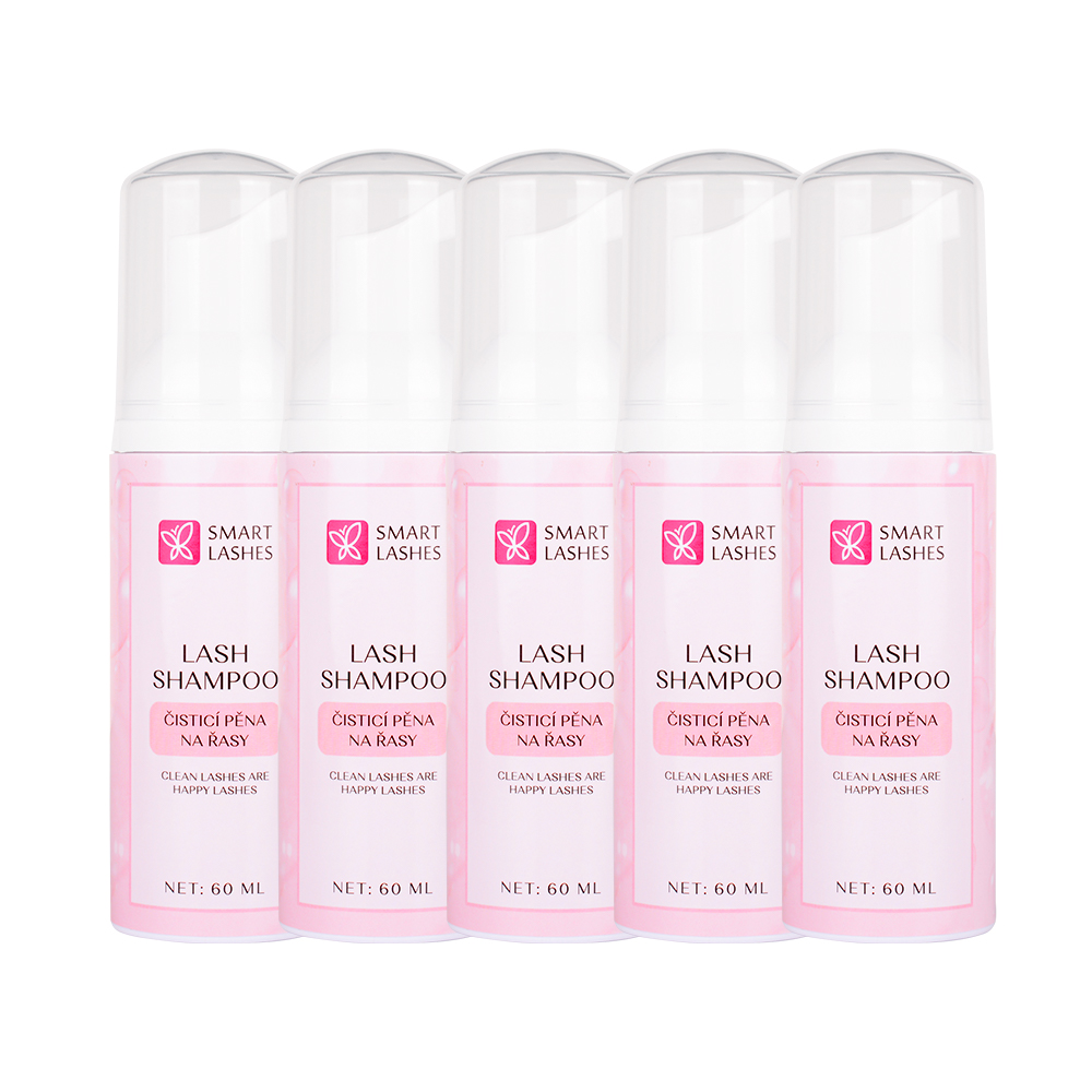 Shampooing pour cils - mousse nettoyante pour cils - 5 pièces | Smart Lashes