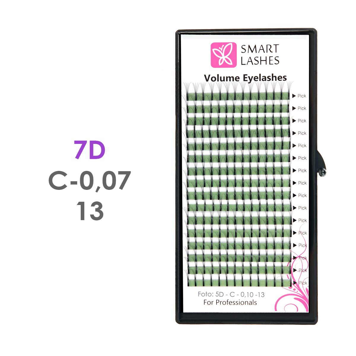 Volume Lashes 7D - C - 0,07 mm x 13 mm - 16 lignes | Smart Lashes