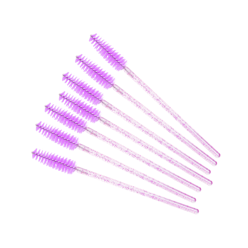 Brosse à mascara jetable - violet pailleté | Smart Lashes