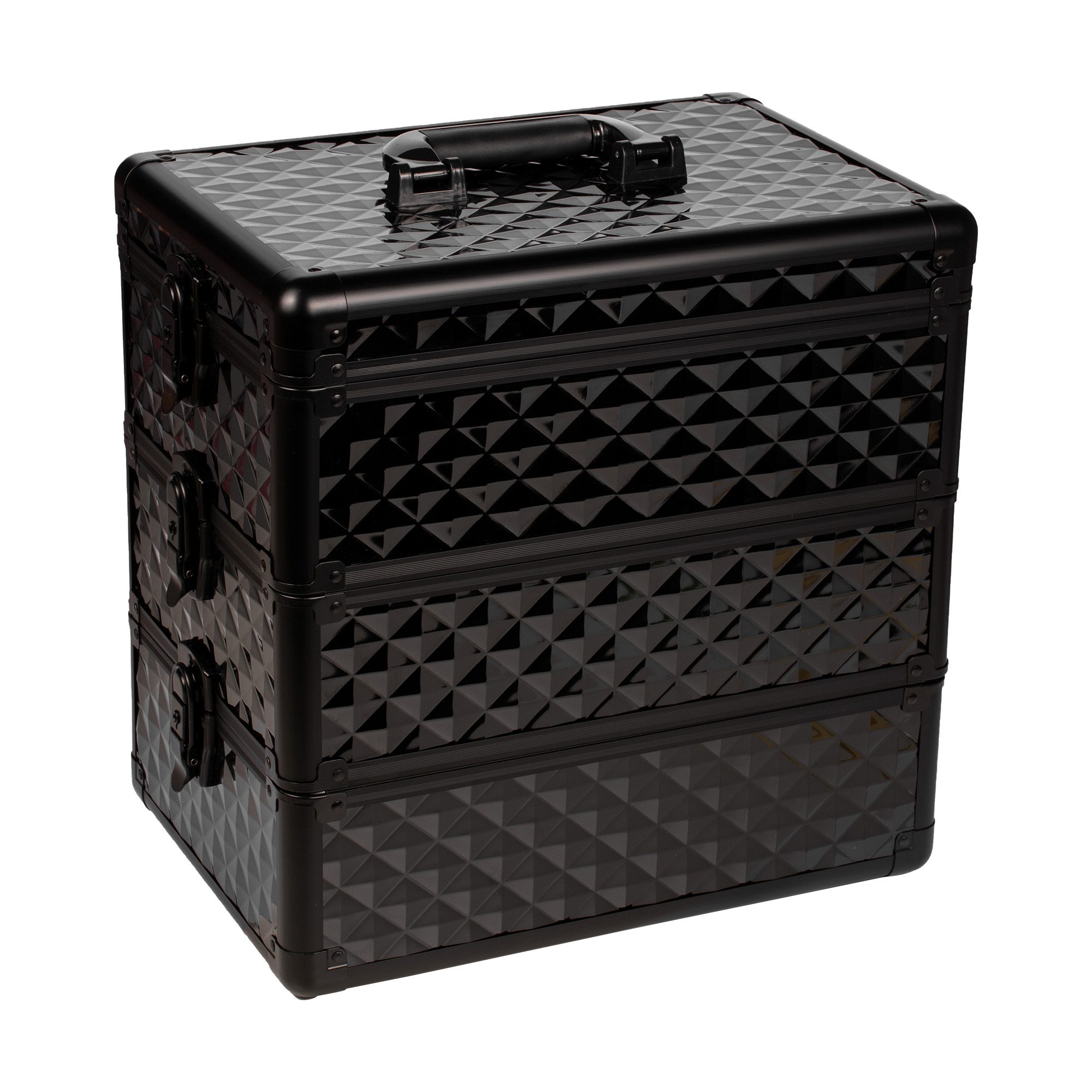 Valise cosmétique pliante - Flora - noir