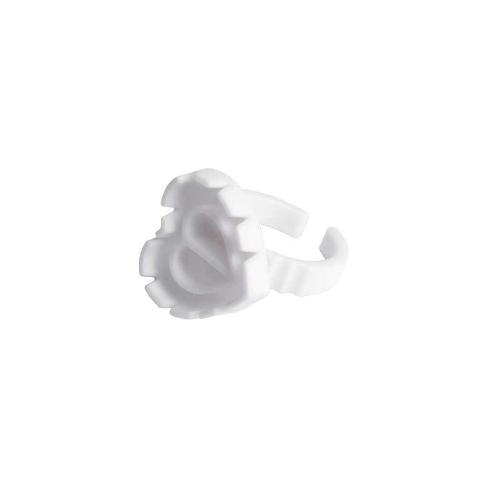 Anneau de colle - cœur - blanc | Smart Lashes