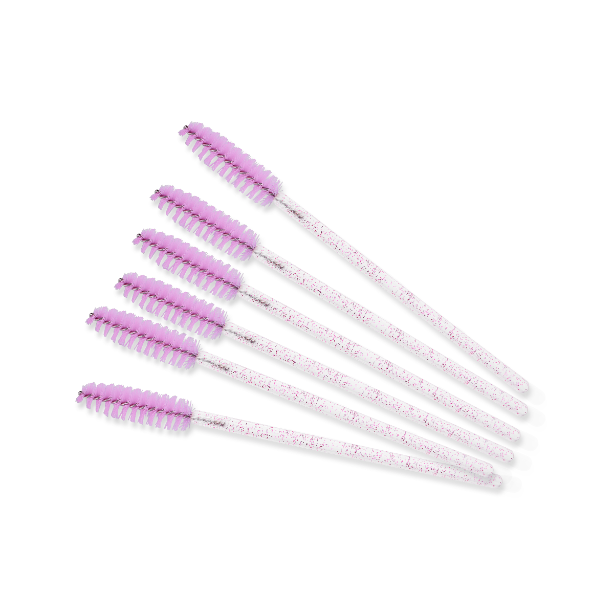 Brosse à mascara jetable - rose pailleté | Smart Lashes