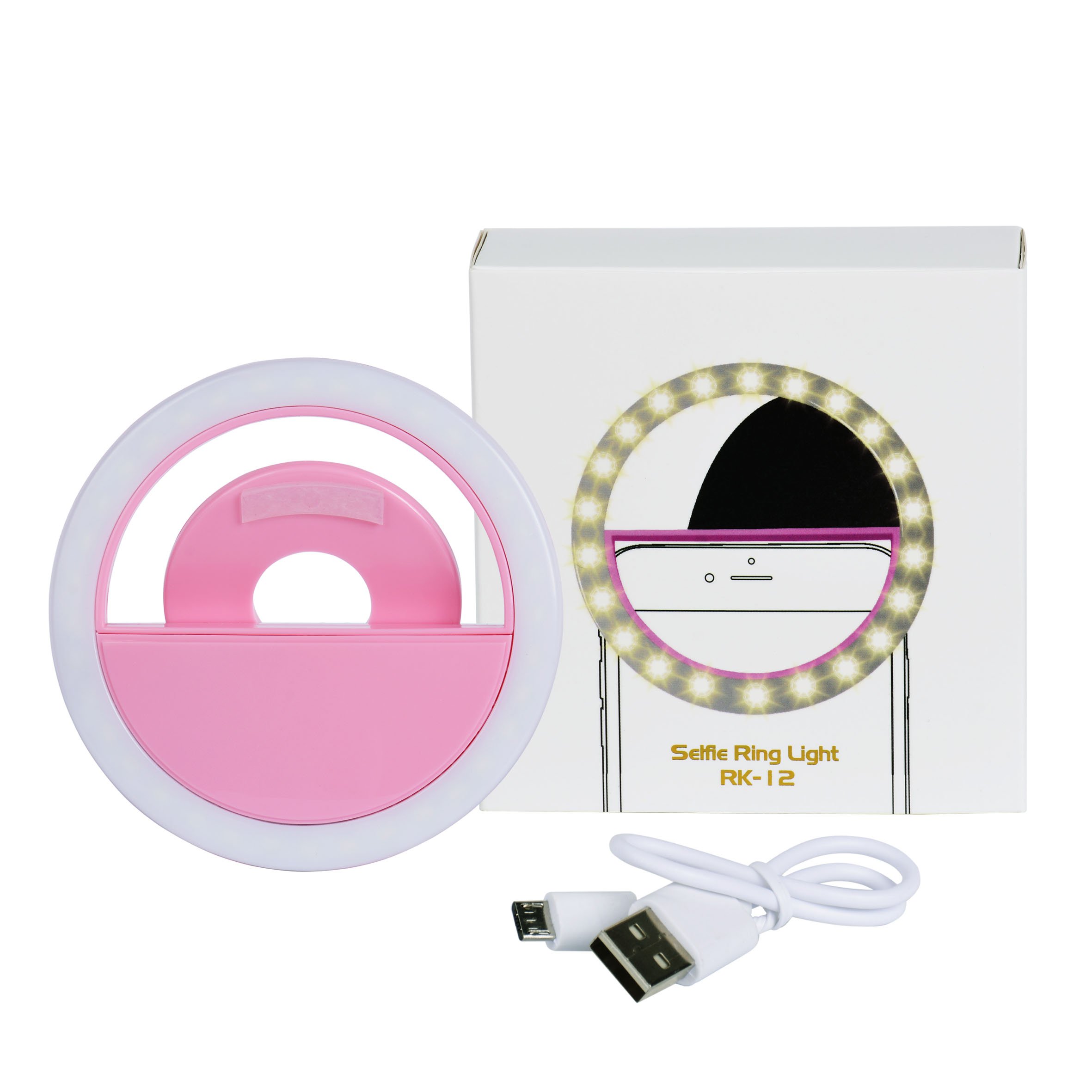 Anneau lumineux LED pour selfie - rose | Smart Lashes