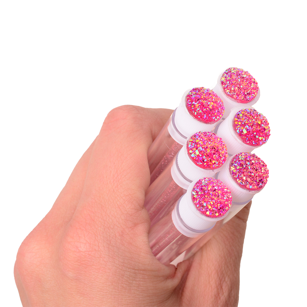 Brosse à mascara avec couvercle - rose pailleté | Smart Lashes