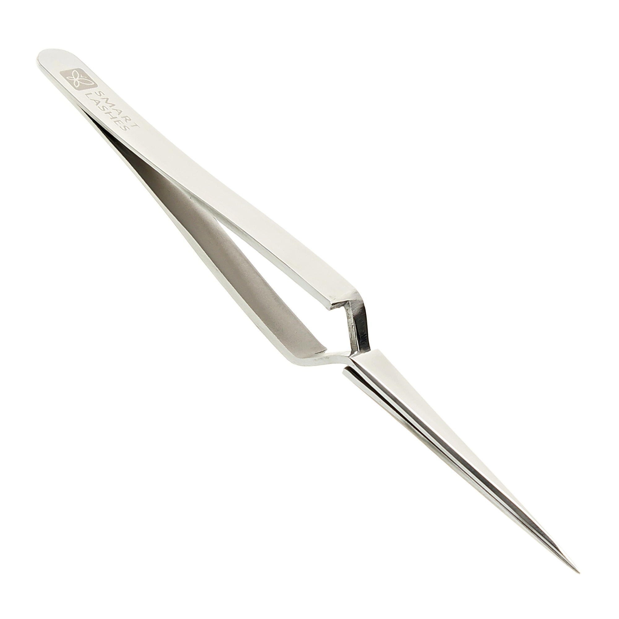 Pince à épiler type E - 12 cm - acier | Smart Lashes
