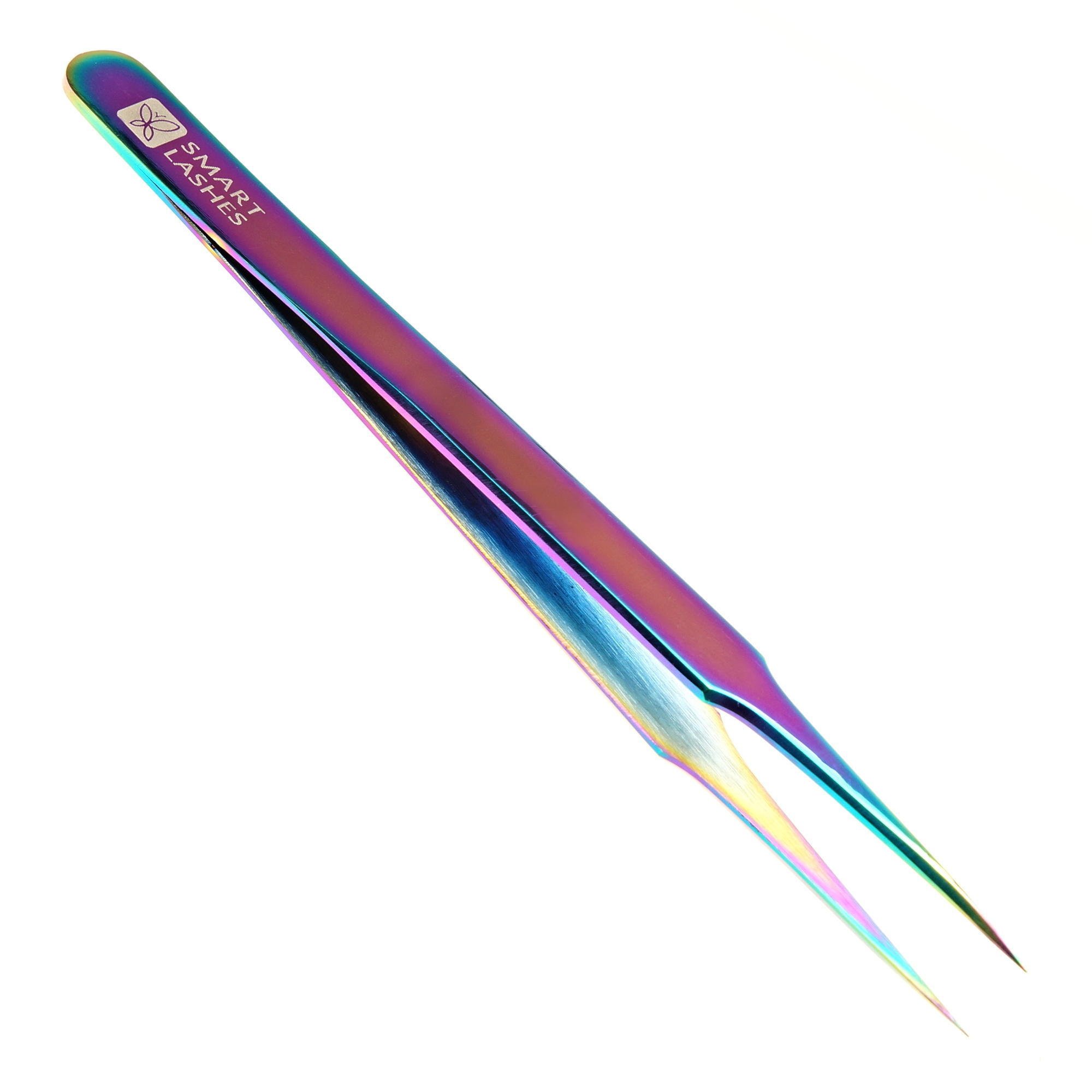 Pince à épiler type F - 12 cm - arc-en-ciel | Smart Lashes