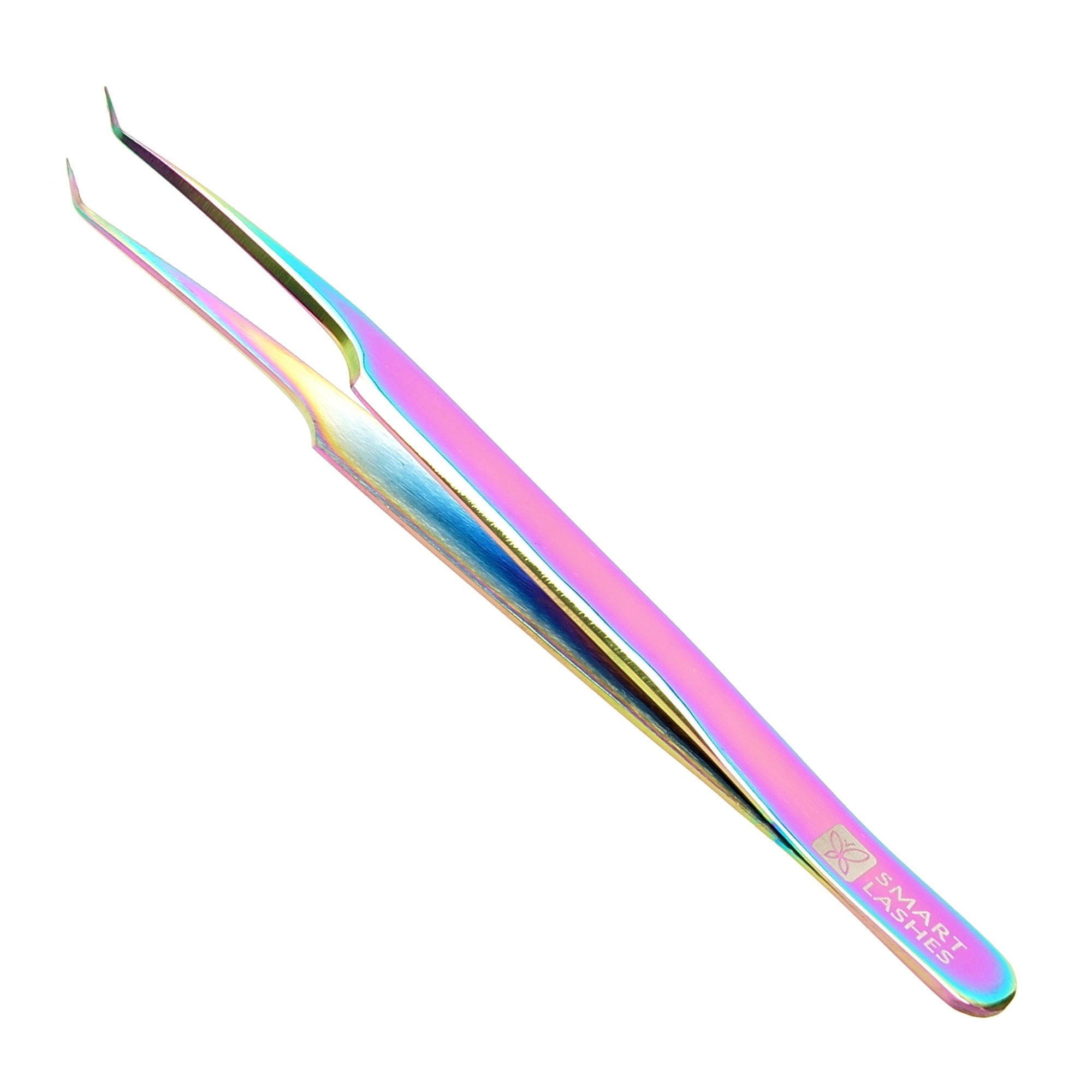 Pince à épiler type G - 12 cm - arc-en-ciel | Smart Lashes